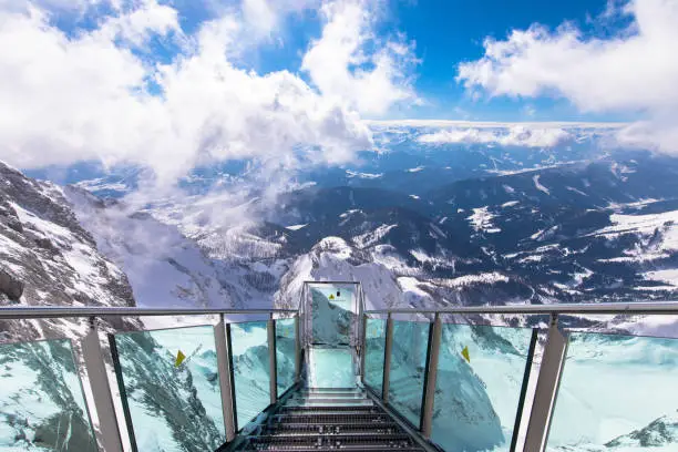 Stairs to the Nothing viewing platform on the Dachstein, Ramsau Austria
Pure thrill combined with a magnificent view.