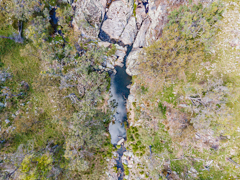 Aerial View at Old Womens Swamp out near Torrington, NSW, Australia, photograph taken from a DJI Mavic Air 2 drone at 48MP