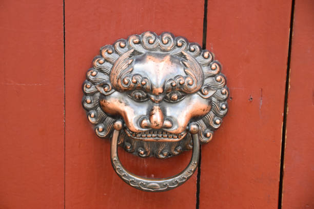 istock Decorated Door Handle in Beijing, China 1386470962