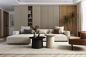 istock Modern living room interior - 3d render 1386471399