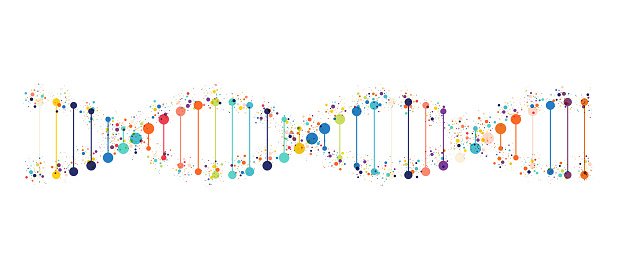 Dna icon on white background