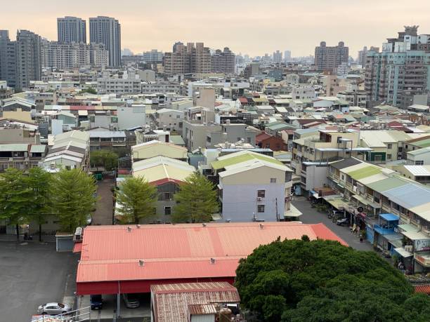 istock Tainan City view. High above angel 1386474835