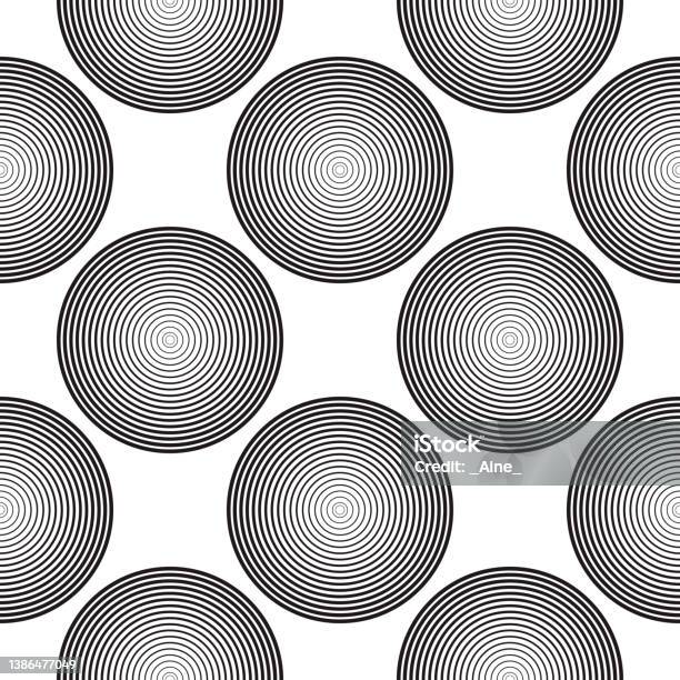 Circular Vortex Pattern Screen Printing Striped Seamless Pattern Radiant Linear Abstract Vortex ...