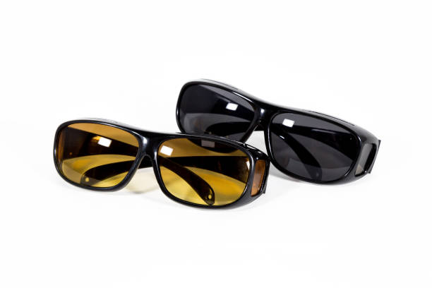 istock Anti-glare goggles for night and day riding. 1386477638