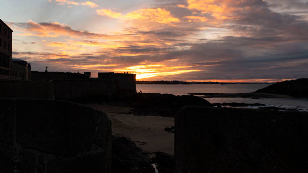 istock Sunset in Saint Malo 1386482846
