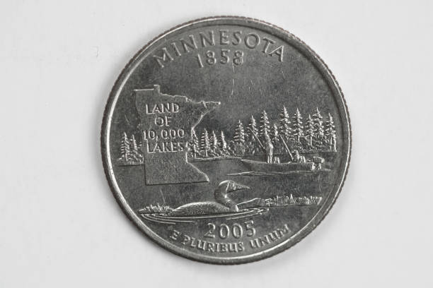 istock Minnesota US Quarter Dollar Coin 1386483962