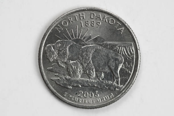 istock North Dakota US Quarter Dollar Coin 1386483971