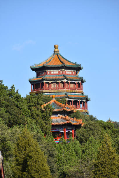 istock Chinee Buddhist Temple on a Lake 1386485499