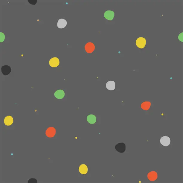 Vector illustration of Polka Dots Seamless Pattern