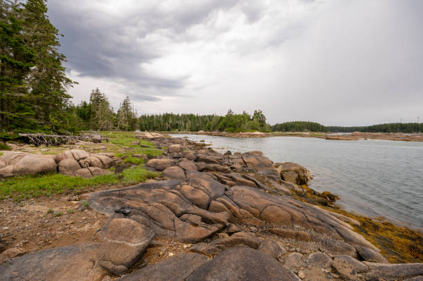 The Basin - Vinalhaven, Maine stock photo