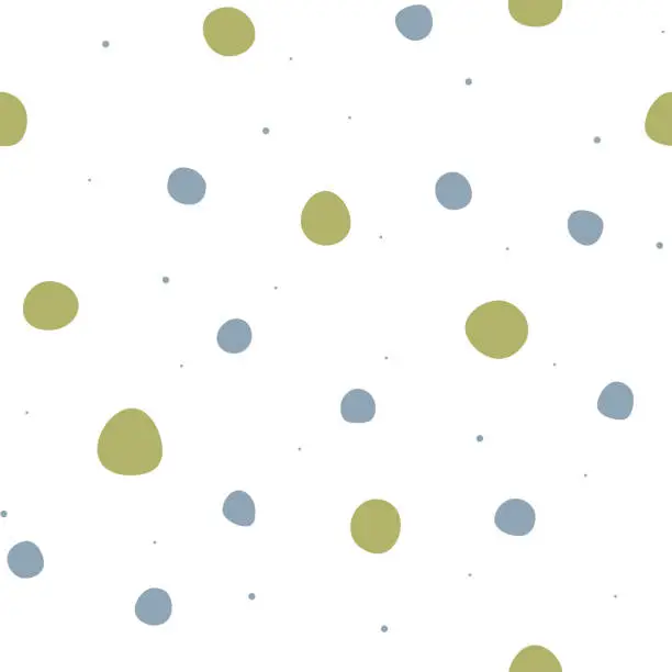 Vector illustration of Polka Dots Seamless Pattern