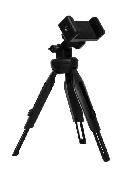 istock A tripod for a phone, with a mount for a phone, isolated on a white background 1386515932