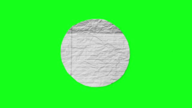 White ripped piece of paper animation