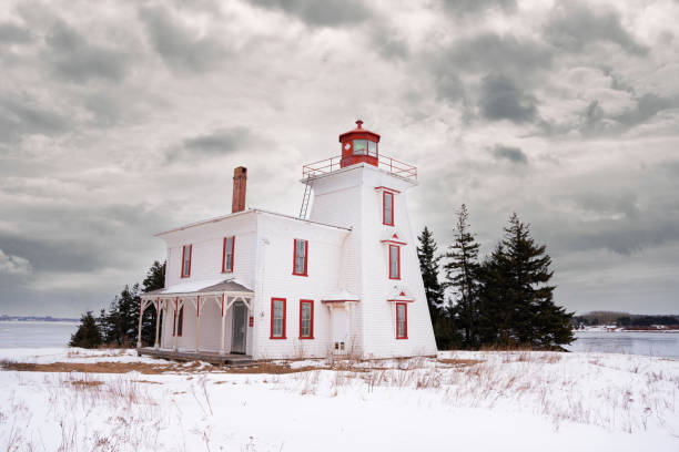 istock Blockhouse Point Lighthouse in winter 1386532805