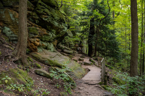 istock Small Bridge At The Base of The Ledges 1386544632