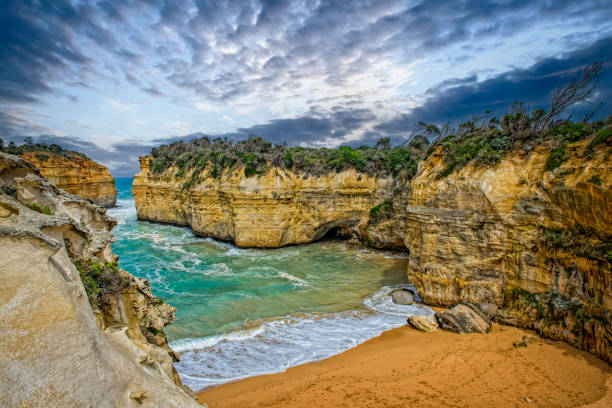 Loch Ard Gorge beach in Port Campbell National Park Victoria