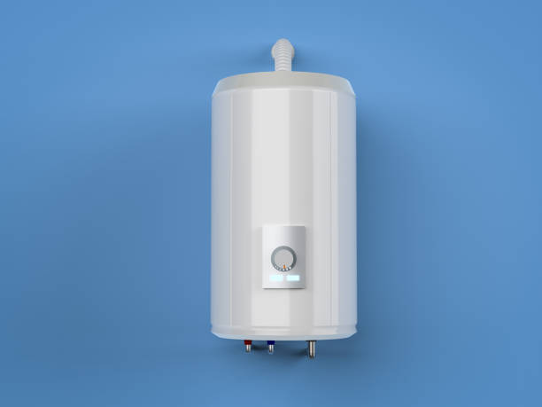 istock Boiler or water heater on wall 1386578004