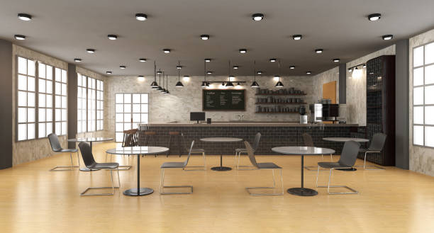 istock cafe interior or coffee shop inside with counter bar 1386579485