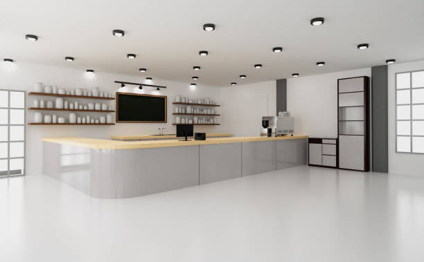 istock cafe interior or coffee shop inside with counter bar 1386579488