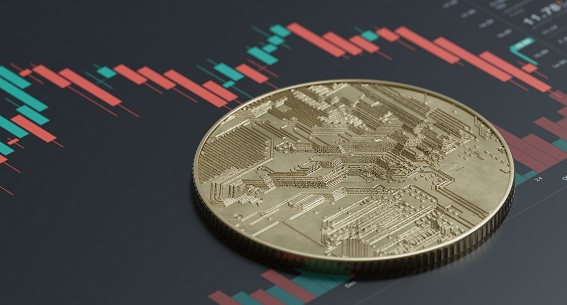 Crypto Whale Bitcoin Criptomoneda Gran Inversor Holding Coin Asset photo