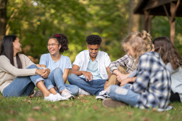 istock Teenagers Hanging Out Together Outside 1386582005