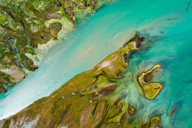 istock Flow of small river to lake. 1386591951