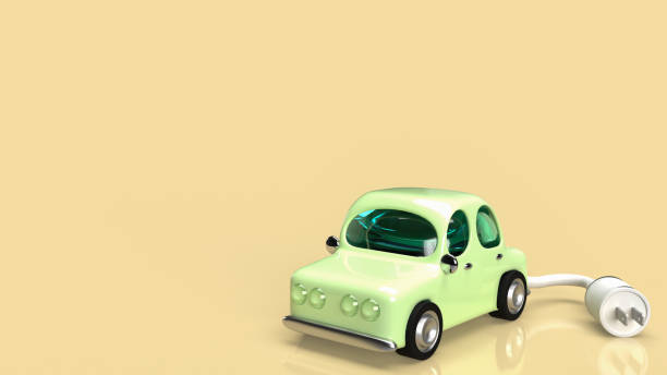 istock The car and electric plug  for eco or automobiles system 3d rendering 1386596300