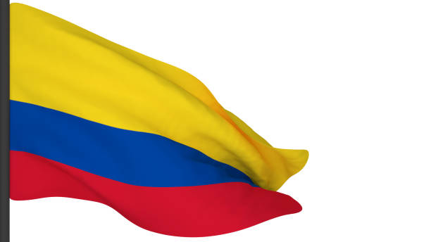 istock national flag background image,wind blowing flags,3d rendering,Flag of Colombia 1386608681