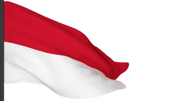 istock national flag background image,wind blowing flags,3d rendering,Flag of Monaco 1386613958