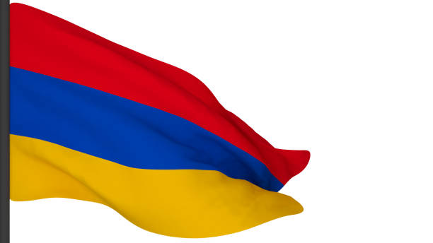 istock national flag background image,wind blowing flags,3d rendering,Flag of Armenia 1386614910