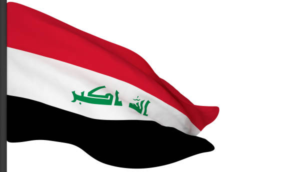 istock national flag background image,wind blowing flags,3d rendering,Flag of Iraq 1386614941