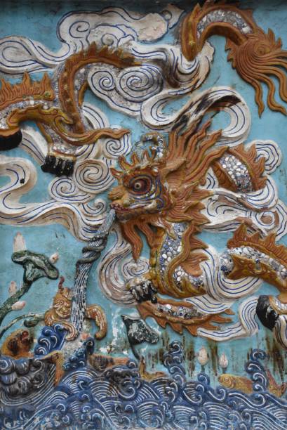 istock Colorful Outdoor Dragon Relief, Hanoi 1386616904