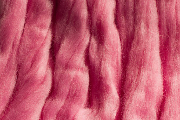 istock Pink wool for felting close-up 1386617248