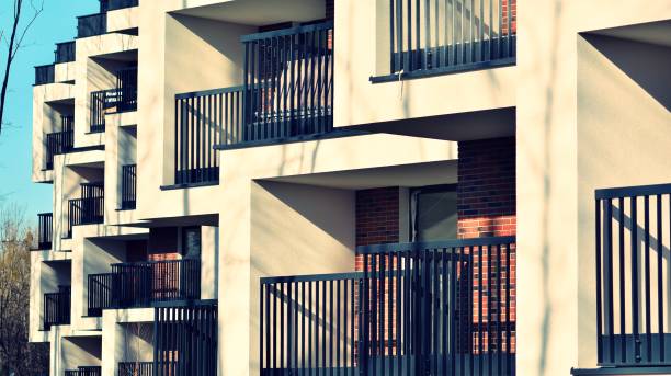 istock Abstract architecture, fragment of modern urban geometry,. 1386617254