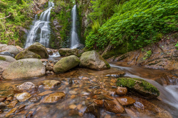 istock Heidenbad waterfall, waterfall in the Vosges mountains. 1386618141