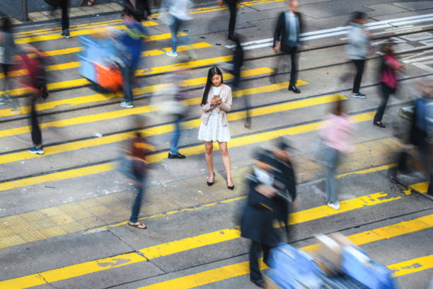 istock Blurred Businesspeople On Their Way To Work 1386631529