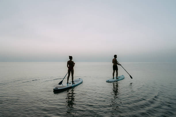 istock Paddling the ocean together 1386631740