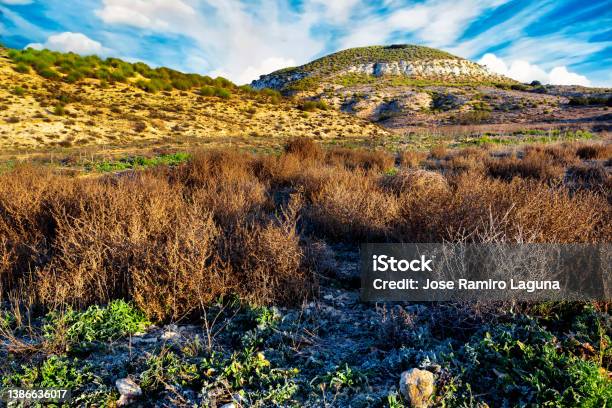 Hills Of Las Maricas In La Guardia Stock Photo - Download Image Now - Beauty In Nature, Color Image, Horizontal