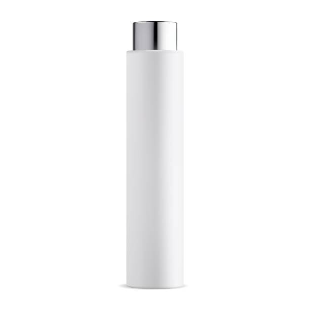 istock Tubular shampoo bottle. Tall cylinder cosmetic bottle 1386639759