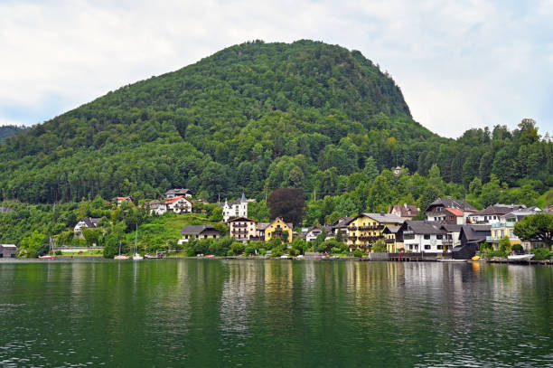 istock Traunkirchen on Lake Traun Traunsee in Austria landscape 1386642609