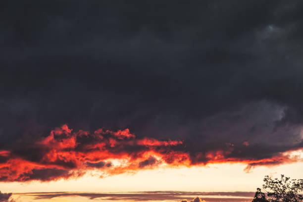 istock Colorful sunset sky and clouds, image twilight background 1386671483