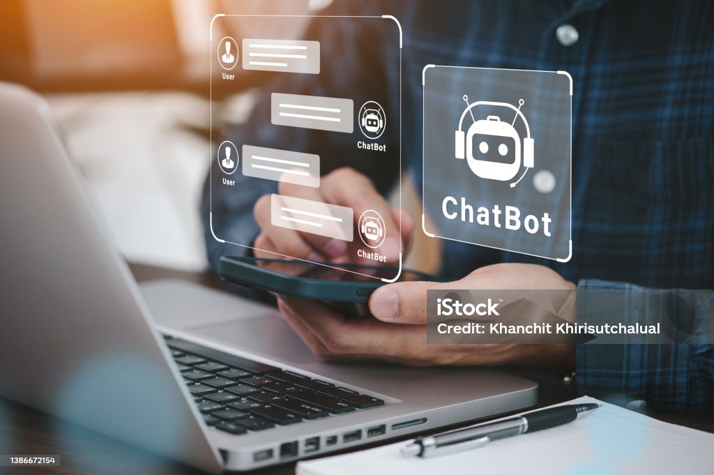 Chat Bot Inside Computer System Using System Ai Chatbot In Computer Or Mobile Application To Uses ...