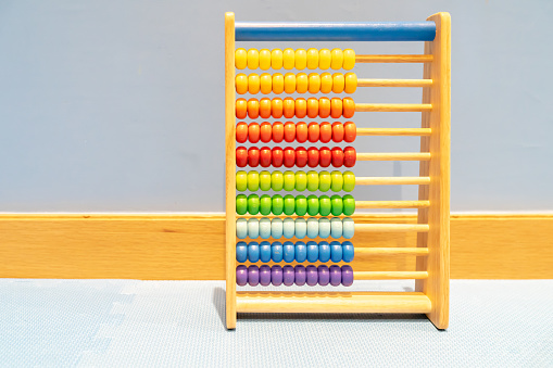 Abacus children wooden rainbow toy