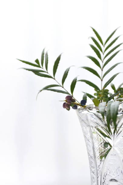 istock Leaves & Berries in the Glass Vase 1386682101