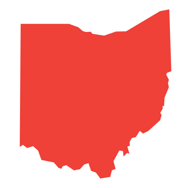 ohio state map icon - 俄亥俄州 幅插畫檔、美工圖案、卡通及圖標