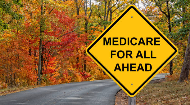 istock Medicare For All Ahead Sign 1386702174