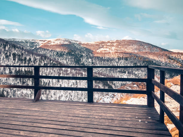 istock Winter landscape in the mountains. 1386704853