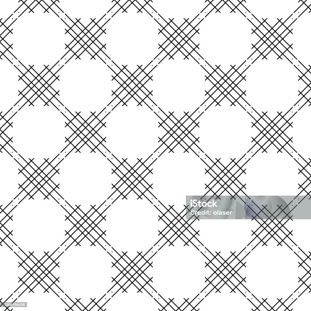Line Checked Pattern Checked Pattern Of Lines In Squares Stock Illustration - Download Image ...
