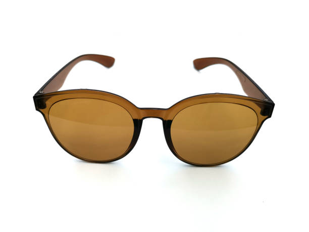 istock Brown Eye Glasses Isolated on White 1386709077
