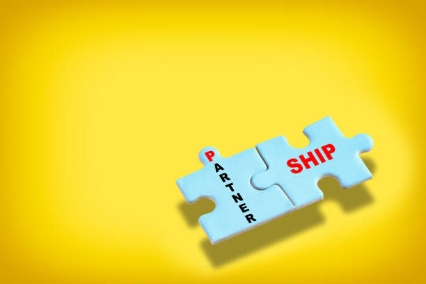 Business leadership development concept and teamwork with communication idea